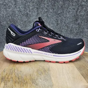 Brooks Adrenaline GTS 22 Womens Size 10 Black Blue Running Shoes 1203531B080