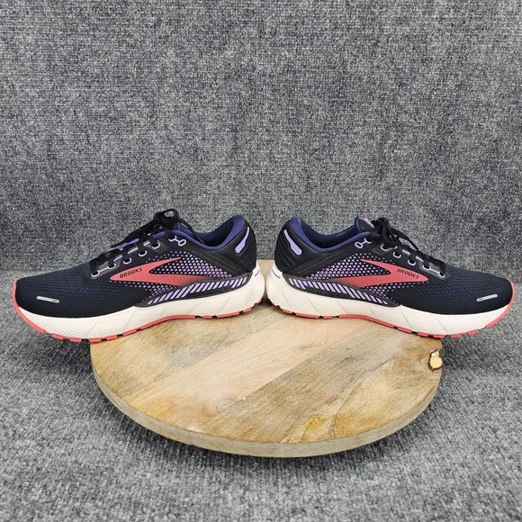 Brooks Adrenaline GTS 22 Womens Size 10 Black Blue Running Shoes 1203531B080