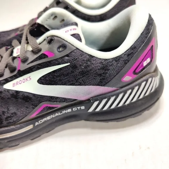 Brooks Adrenaline GTS 23 Women's Sneakers Black/Blue/Purple Running Shoe Size 7M