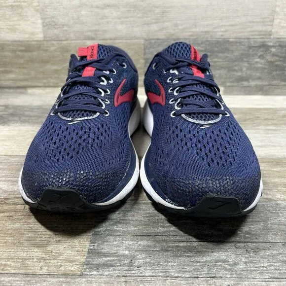Brooks Ghost 11 Shoes Men's 11 D Blue Red Running Sneakers