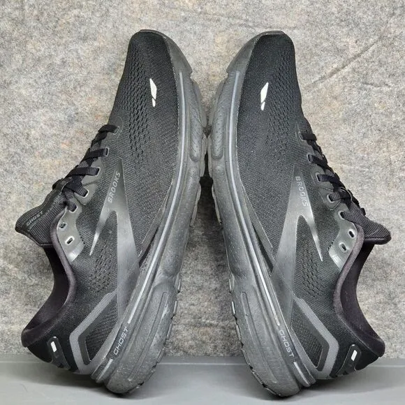 Brooks Ghost 15 Men's Running Shoes 11.5 D Black Lace Up‎ Comfy Sneakers