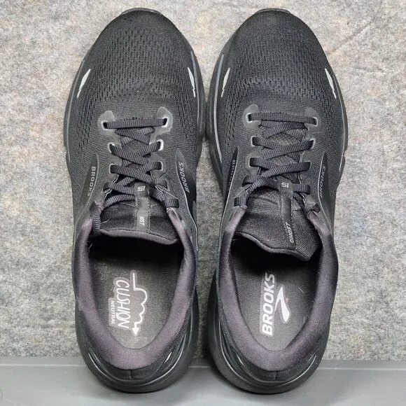 Brooks Ghost 15 Men's Running Shoes 11.5 D Black Lace Up‎ Comfy Sneakers