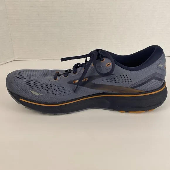 Brooks Ghost 15 Shoes Men's Size 13 Medium (D) Flintstone Peacock Oak Running