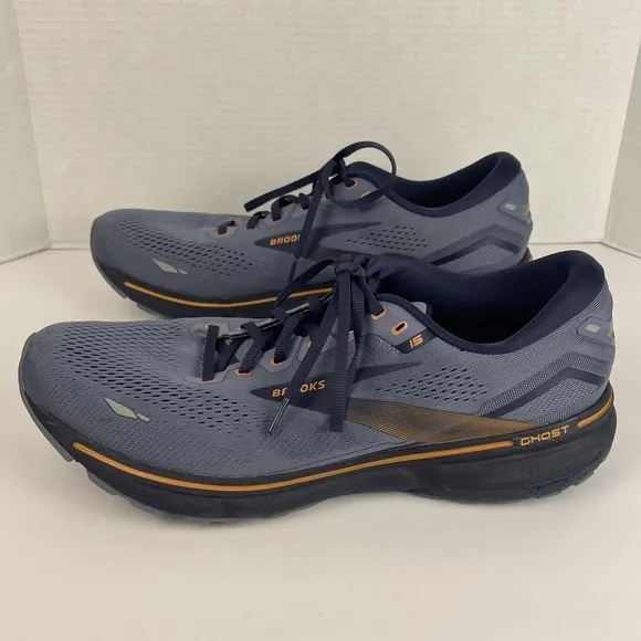 Brooks Ghost 15 Shoes Men's Size 13 Medium (D) Flintstone Peacock Oak Running