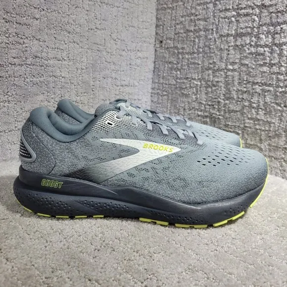 Brooks Ghost 16 Men's Size 9 4E US Gray Running Sneaker Shoes 1104184E040