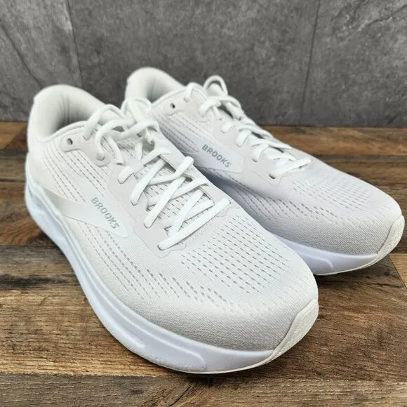 Brooks Ghost Max 2 Size 11 Mens Bright White Casual Athletic Running Shoes