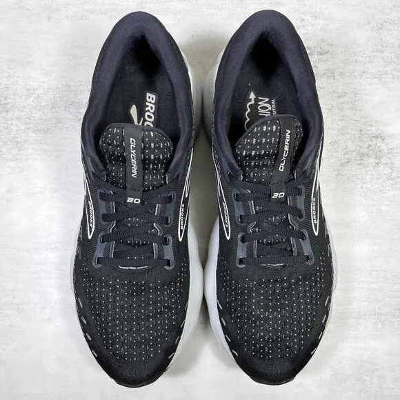 Brooks Glycerin 20 Running Shoes - Men's Size 10 - Black