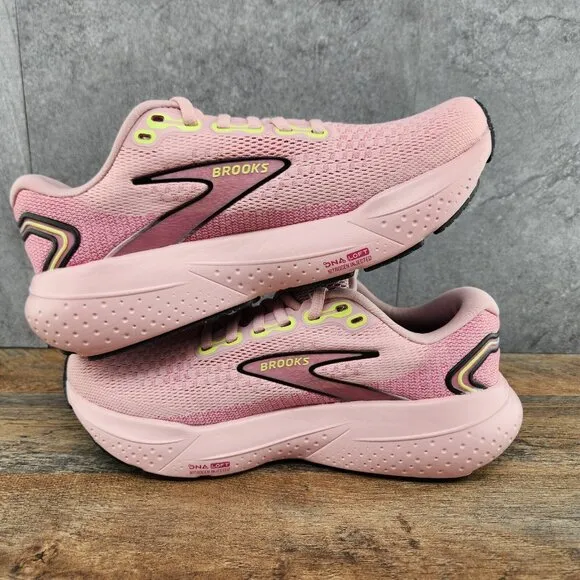 Brooks Glycerin 21 Sz 11 Womens Sz 10 Men Zephyr Violet Green Pink Running Shoes