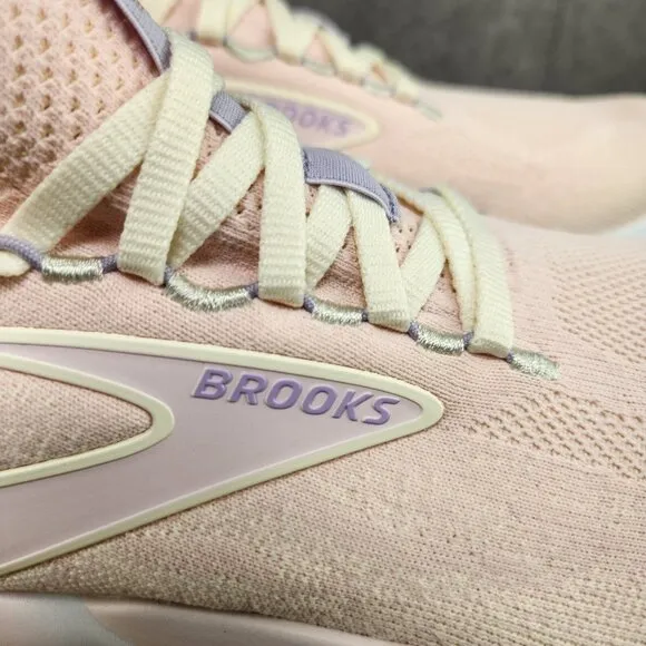 Brooks Glycerin StealthFit 21 Size 8 Womens Pink Marshmallow Running Shoes
