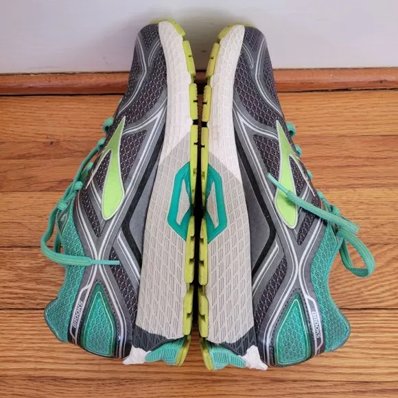 Brooks GTS 16 Teal Blue Green Gray Tennis Shoes Trainers Sneakers 11 Running Spo