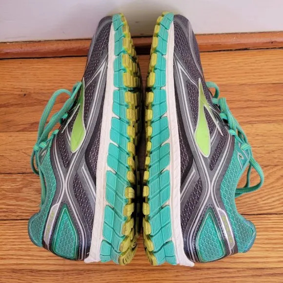 Brooks GTS 16 Teal Blue Green Gray Tennis Shoes Trainers Sneakers 11 Running Spo