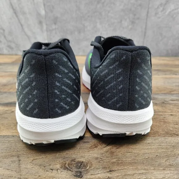 Brooks Launch 10 Size 8.5 Womens Black Blackened Pearl Green Grey Running Shoes