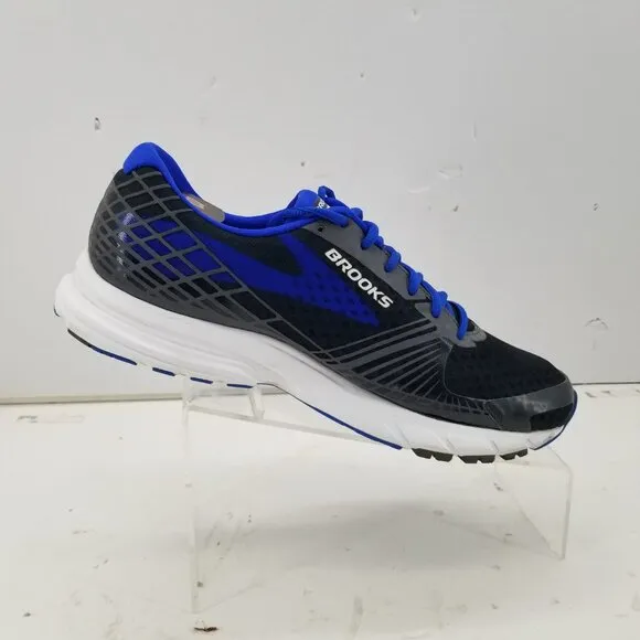 Brooks Launch 3 Black Blue Running Marathon Shoes Sneakers Mens Size 10