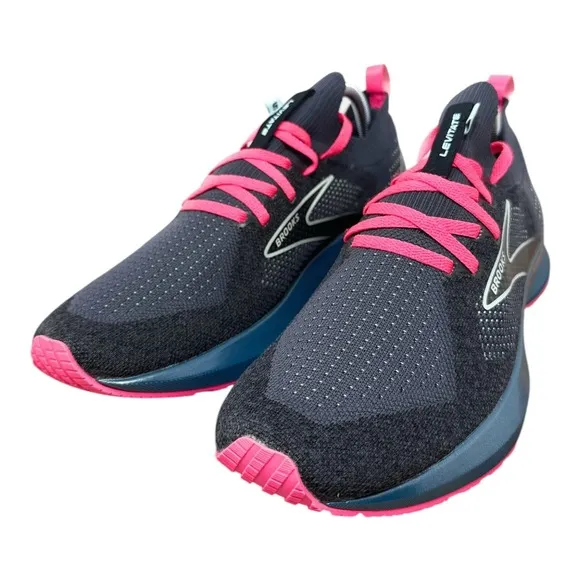 Brooks Levitate Stealthfit 5 Womens 10.5 B Shoes Gray Pink Running Walking