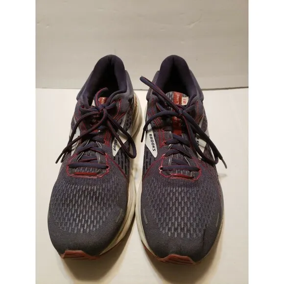 Brooks Mens Adrenaline GTS 21 1103491D420 Gray Running Shoes Lace Up Size 12