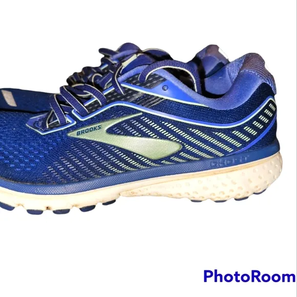 Brooks, Sneakers, Ghost 12, Running Shoes, Blue   White, Women's 8.5 Medium