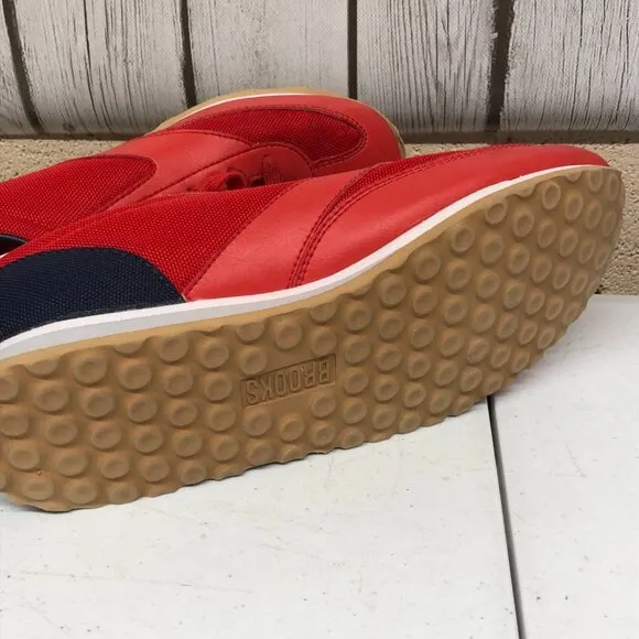 Brooks Womens 1101661D667 Vanguard Retro Red Lace Up Size 8.5 Running Shoes  *