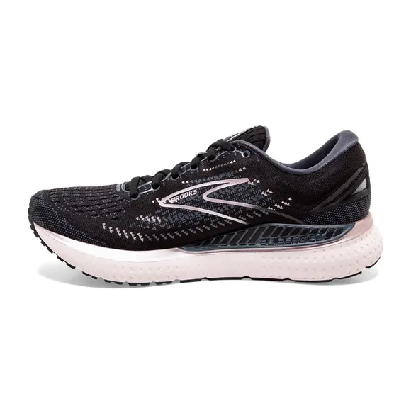 Brooks Women's Glycerine GT 19 black blue lilac white running shoes size 9.5