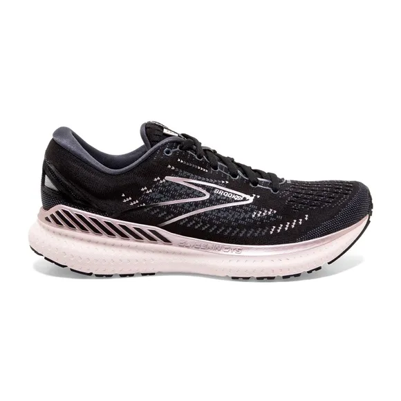 Brooks Women's Glycerine GT 19 black blue lilac white running shoes size 9.5