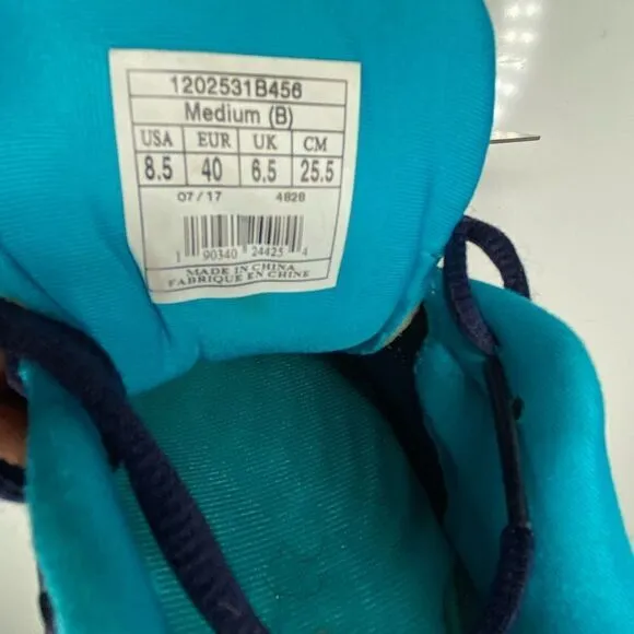 Brooks Womens Addiction 13 1202531B456 Blue Running Shoes Lace Up Size 8.5 B