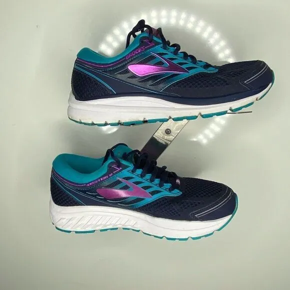 Brooks Womens Addiction 13 1202531B456 Blue Running Shoes Lace Up Size 8.5 B