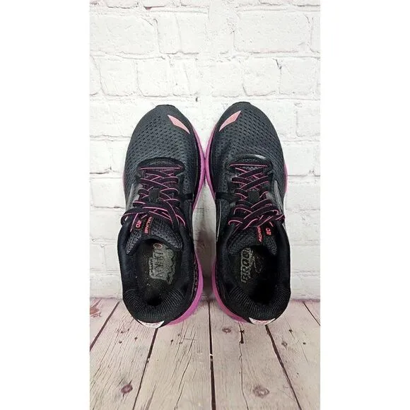 Brooks Adrenaline 20 Ebony Black Purple Athletic  Running Shoes Women's Size 6