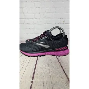 Brooks Adrenaline 20 Ebony Black Purple Athletic  Running Shoes Women's Size 6