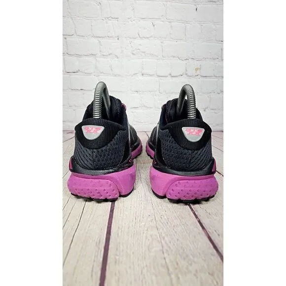 Brooks Adrenaline 20 Ebony Black Purple Athletic  Running Shoes Women's Size 6