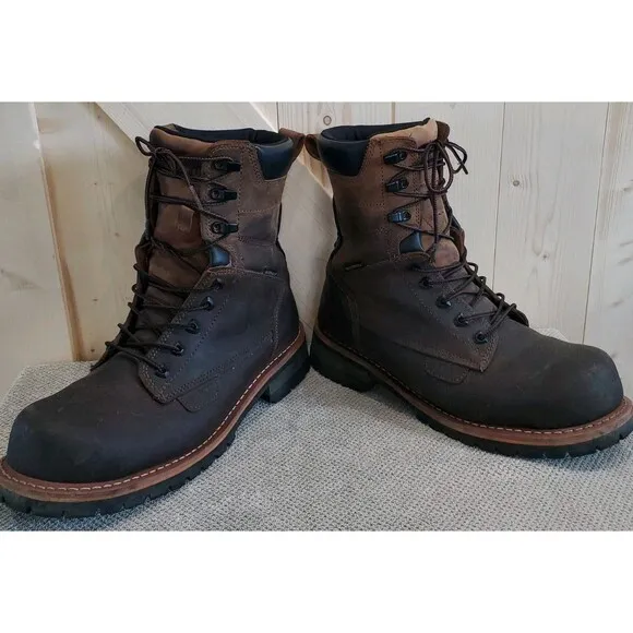 Brunt Boots Mens 11 Distasio Comp Toe Logger Waterproof ASTM F2413-18 EUC