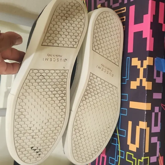 BUSCEMI SNEAKERS VELVET  BEAUTIFUL made in italy