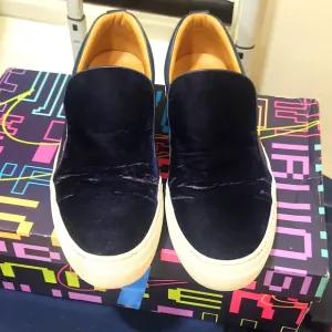 BUSCEMI SNEAKERS VELVET  BEAUTIFUL made in italy