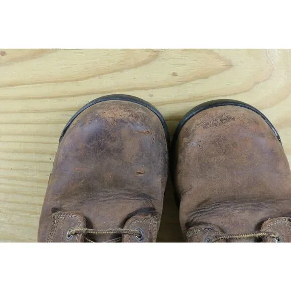 Carhartt Boots Mens 9.5M Brown Leather Work Safety Flex 6 Combat