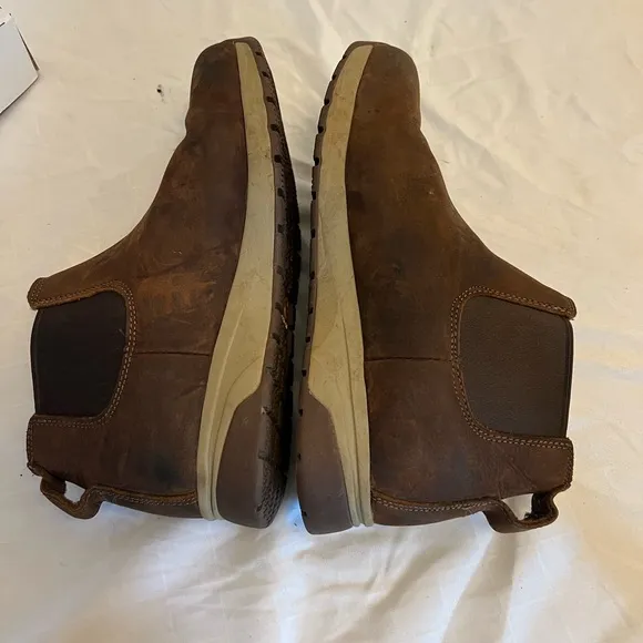 Carhartt Force Men's 4&quot; Leather Comp Safety Toe Romeo Boots Brown Sz 11.5 W Men