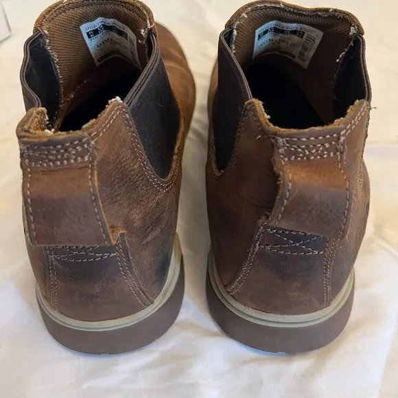 Carhartt Force Men's 4&quot; Leather Comp Safety Toe Romeo Boots Brown Sz 11.5 W Men
