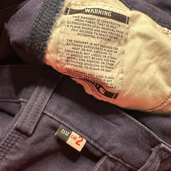 Carhartt FR FRB240 DNY Flame Resistant Cargo Pants Dark Navy Size 40x32