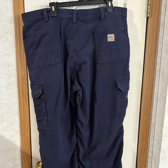 Carhartt FR FRB240 DNY Flame Resistant Cargo Pants Dark Navy Size 40x32