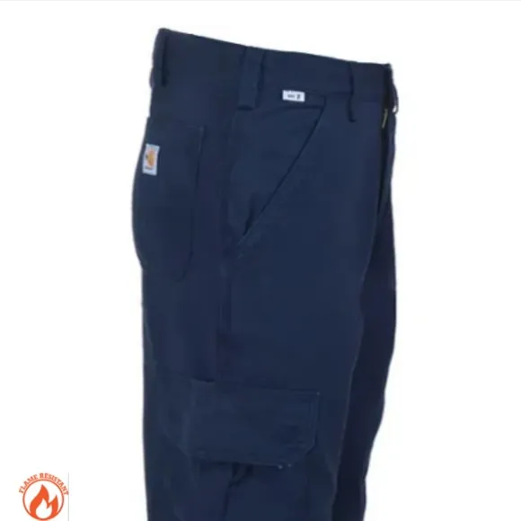 Carhartt FR FRB240 DNY Flame Resistant Cargo Pants Dark Navy Size 40x32