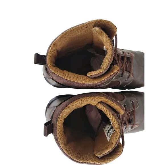 Carhartt Rugged Flex 6&quot; Boots Mens 11 W Brown Leather Safety Steel Toe Work READ