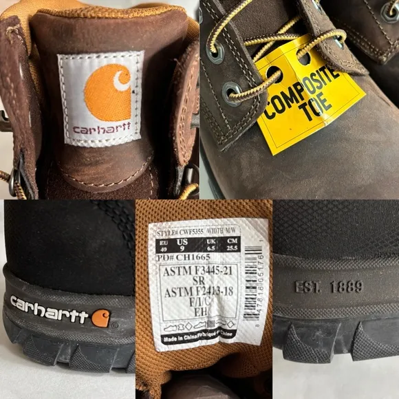 Carhartt Women's 6-Inch Rugged Flex® Work Safety Boot Size 9M