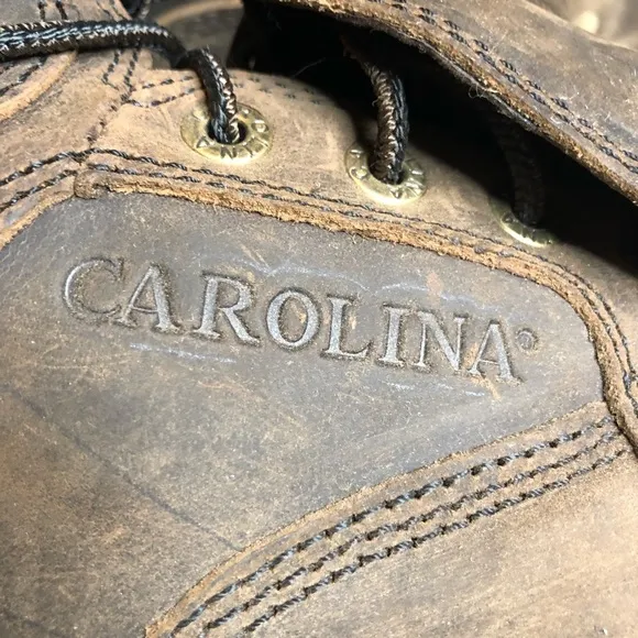 Carolina 599 brown work boots 6 inch safety toe metguards
