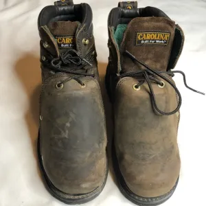 Carolina 599 brown work boots 6 inch safety toe metguards