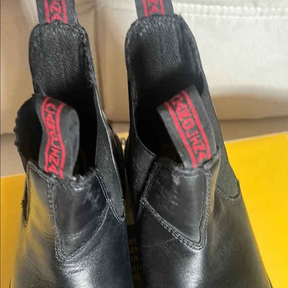 Carolina Black Leather Safety Boots 7M Steel Toe