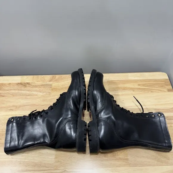 Carolina Boots Oil Resistant Mens 12 Black Safety Soft Toe Tie Up Comfort Work
