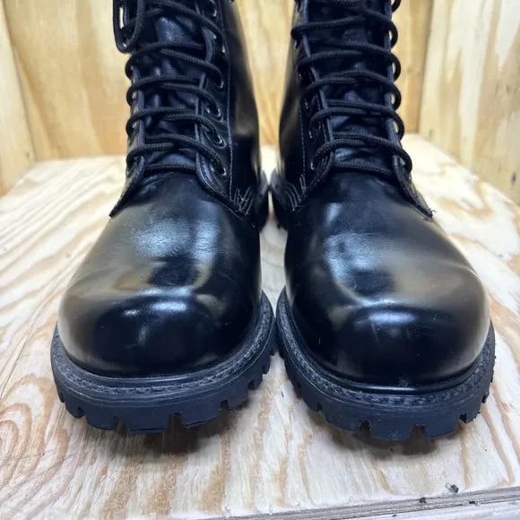 Carolina Boots Oil Resistant Mens 12 Black Safety Soft Toe Tie Up Comfort Work