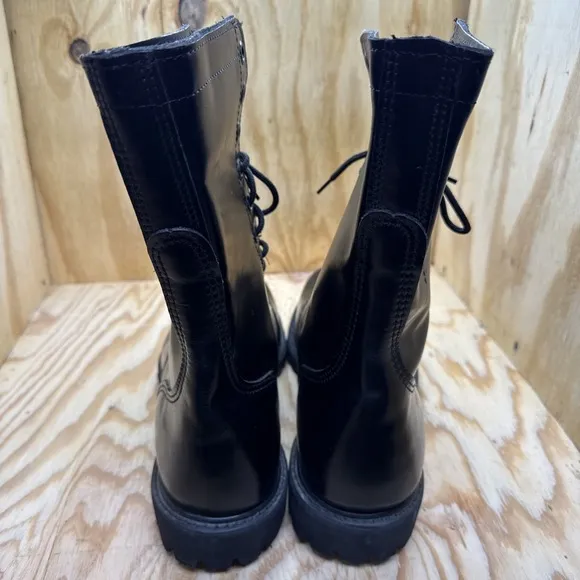 Carolina Boots Oil Resistant Mens 12 Black Safety Soft Toe Tie Up Comfort Work