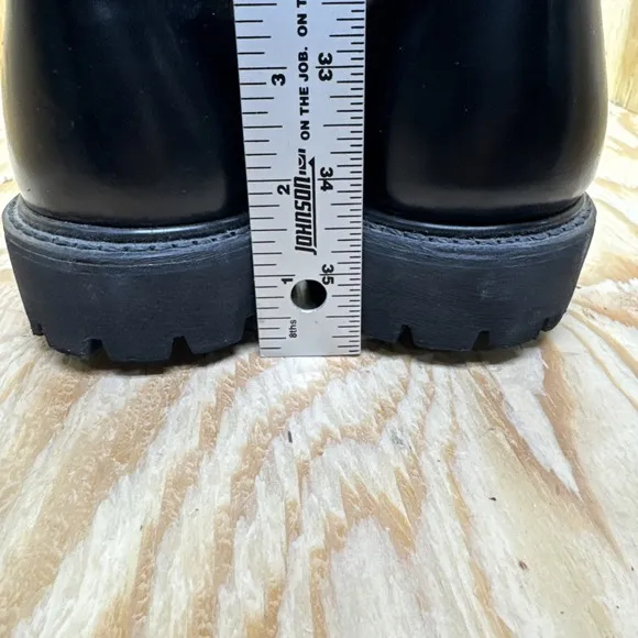 Carolina Boots Oil Resistant Mens 12 Black Safety Soft Toe Tie Up Comfort Work