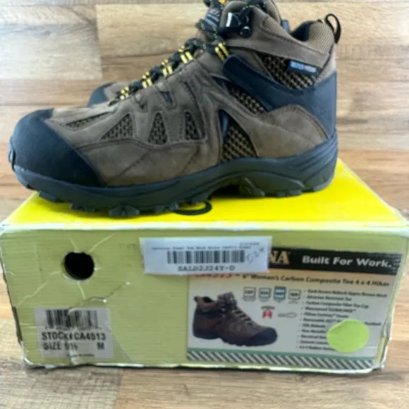 Carolina Boots: Women's Composite Toe Waterproof CA4513 Nubuck Hikers si…