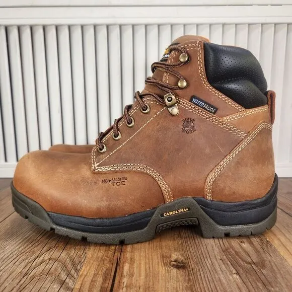 Carolina CA5520 6&quot; Waterproof Composite Broad Toe Work Boots Mens Size 9 EE Wide