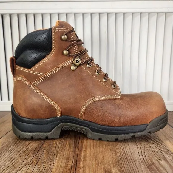 Carolina CA5520 6&quot; Waterproof Composite Broad Toe Work Boots Mens Size 9 EE Wide