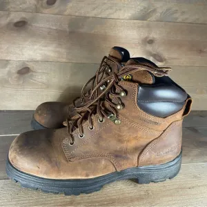 carolina engineer mens size 10.5 wide EE shoes brown leather steel toe work boot